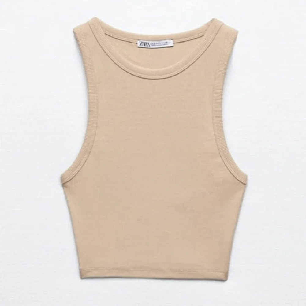 Zara Ribbed Crop Top - Picture 1 of 9